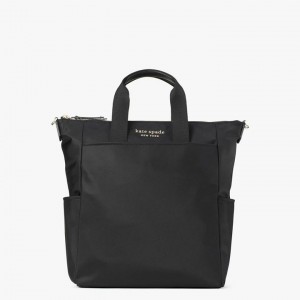 Black Kate Spade Daily Convertible Backpack | 670-UHISDV