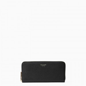 Black Kate Spade Margaux Slim Continental Wallets | 518-MZLWQT