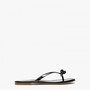 Black Kate Spade Petit Flip Flops | 269-CSXYGP