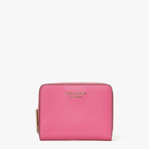 Black Kate Spade Spencer Small Compact Wallets | 085-XHBDVJ