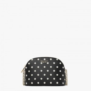 Black Multicolor Kate Spade Spencer Sunshine Dot Small Dome Crossbody Bags | 537-AUVNSW