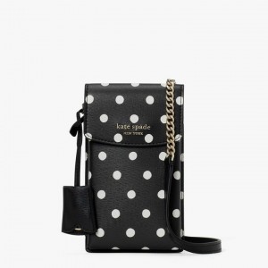 Black Multicolor Kate Spade Spencer Sunshine Dot North South Phone Crossbody Bags | 126-UOBXFZ