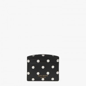 Black Multicolor Kate Spade Spencer Sunshine Dot Cardholder Wallets | 648-VSIEJP