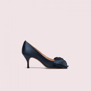 Blue Kate Spade Crawford Peep-Toe Pumps | 984-ZRKDFM