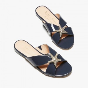 Blue Kate Spade Under The Sea Slides | 590-KRAYZD