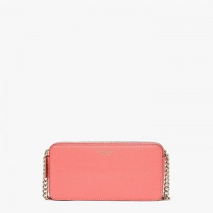 Coral Kate Spade Margaux Double-Zip Mini Crossbody Bags | 038-ABOGES