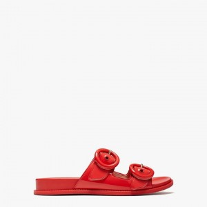 Coral Rose Kate Spade Rhodes Slides | 153-LPOYIC