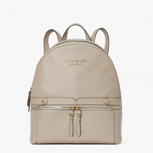 Grey Brown Kate Spade Day Pack Medium Backpack | 915-MQTZFK