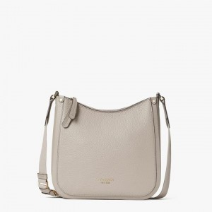 Grey Brown Kate Spade Roulette Medium Messenger Bags | 749-NOQDCE