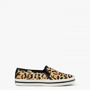 Leopard Kate Spade x Keds Double Decker Leopard Sneakers | 597-VOTGIX