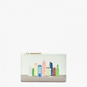 Multicolor Kate Spade Rock Center Small Slim Bifold Wallets | 284-DCBTXP