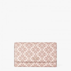 Pink Multicolor Kate Spade Spade Flower Coated Canvas Chain Clutch Bags | 067-MBYQZE