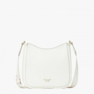 White Kate Spade Roulette Medium Messenger Bags | 459-VFXWEM