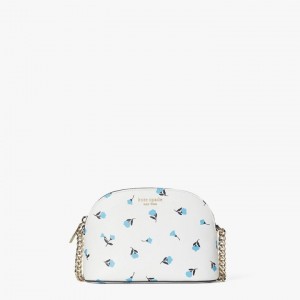 White Multicolor Kate Spade Spencer Dainty Bloom Small Dome Crossbody Bags | 329-XAVLBR