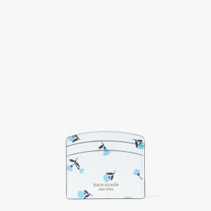 White Multicolor Kate Spade Spencer Dainty Bloom Cardholder Wallets | 051-ZRHAFS