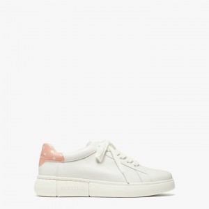 White / Rose Kate Spade Lift Sneakers | 472-JFXHIM