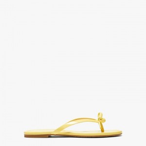 Yellow Kate Spade Petit Flip Flops | 218-BPAENX