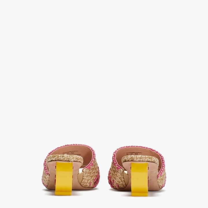 Beige Kate Spade Citrus Slides | 092-FLRKIH