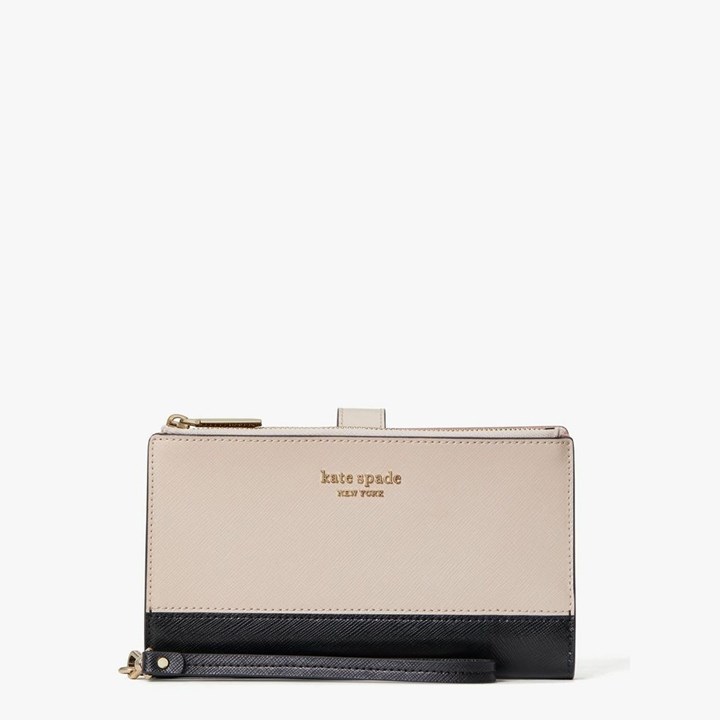 Beige / Black Kate Spade Spencer Phone Wallets | 346-ZDTLCG