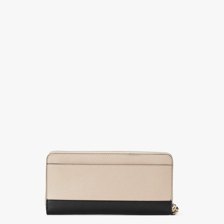 Beige / Black Kate Spade Spencer Travel Wallets | 174-KTUYHV