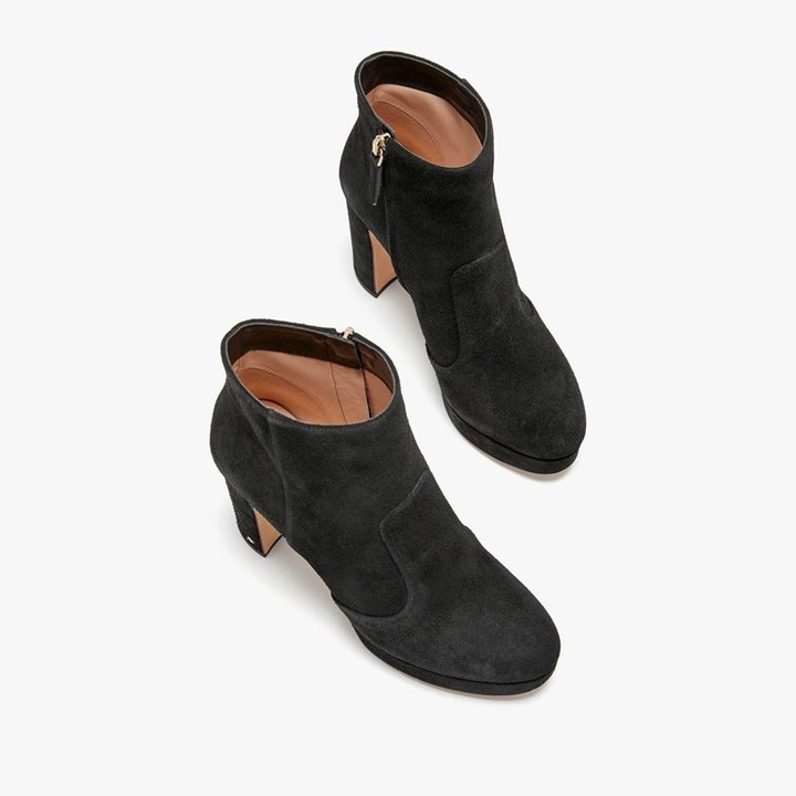 Black Kate Spade Barrett Ankle Boots | 950-FHLSQY