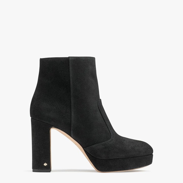 Black Kate Spade Barrett Ankle Boots | 950-FHLSQY