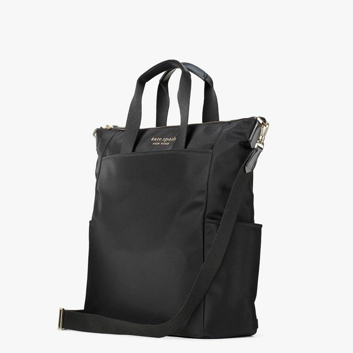 Black Kate Spade Daily Convertible Backpack | 670-UHISDV