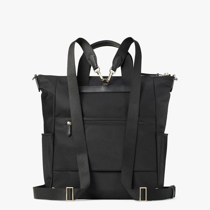 Black Kate Spade Daily Convertible Backpack | 670-UHISDV