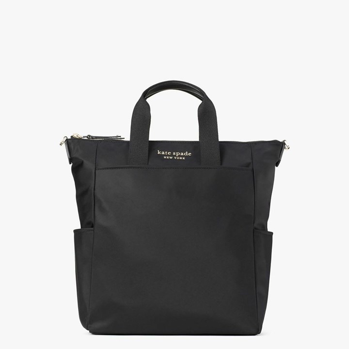 Black Kate Spade Daily Convertible Backpack | 670-UHISDV