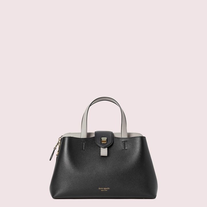 Black Kate Spade Essential Large Satchel Bags | 657-HAGSFT