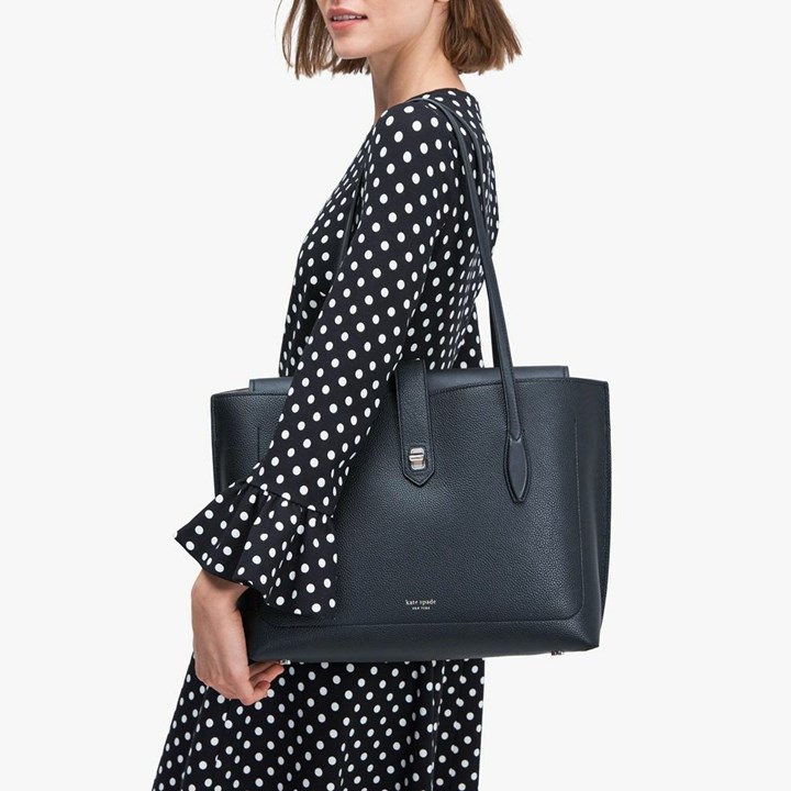 Black Kate Spade Essential Large Work Tote Bags | 904-GTFROJ