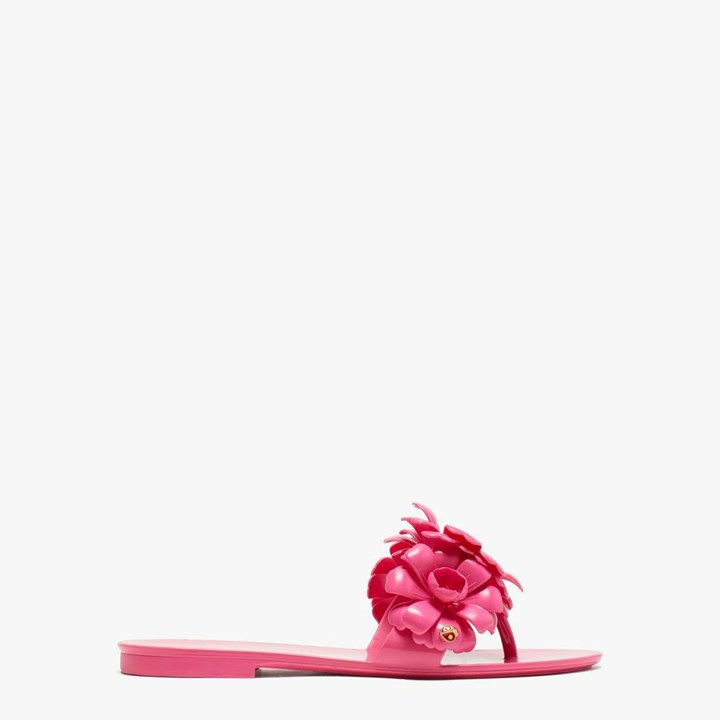 Black Kate Spade Jaylee Slides | 018-OXYRQF