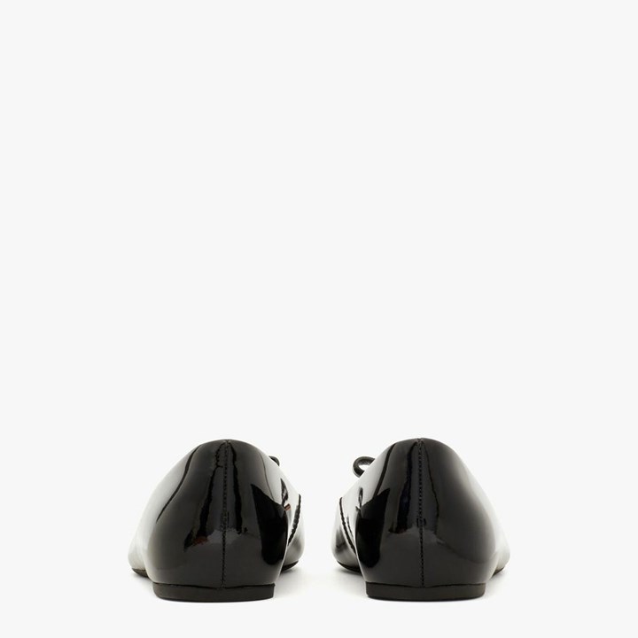 Black Kate Spade Kiersten Bow Ballerina | 167-WDLHPI