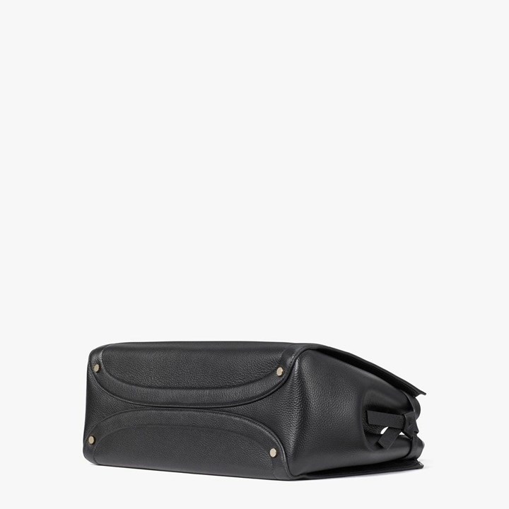 Black Kate Spade Knott Extra-Large Satchel Bags | 651-IJZLUO