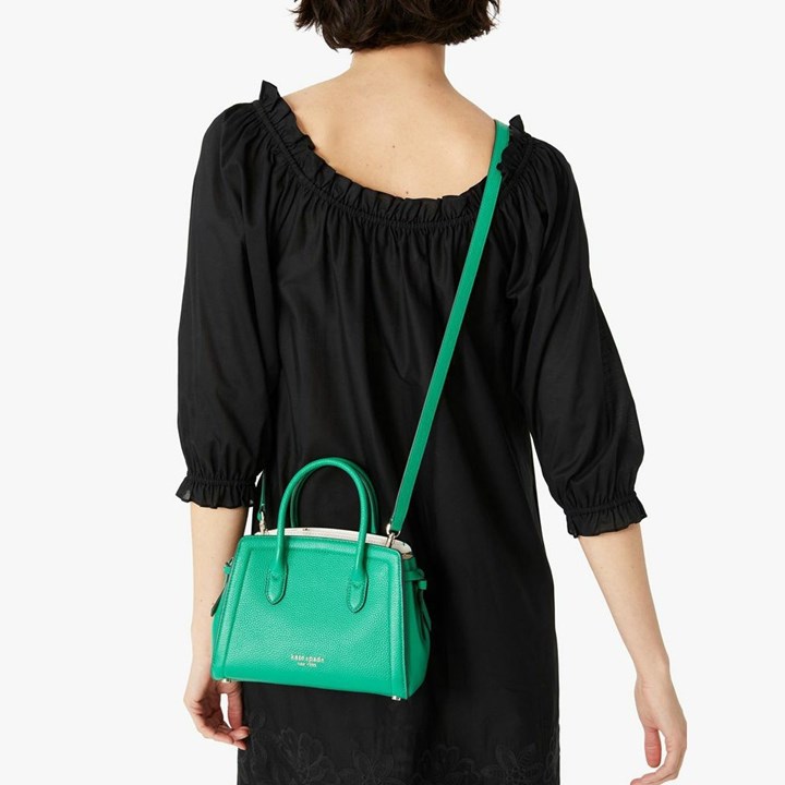 Black Kate Spade Knott Mini Satchel Bags | 567-BUSNDX