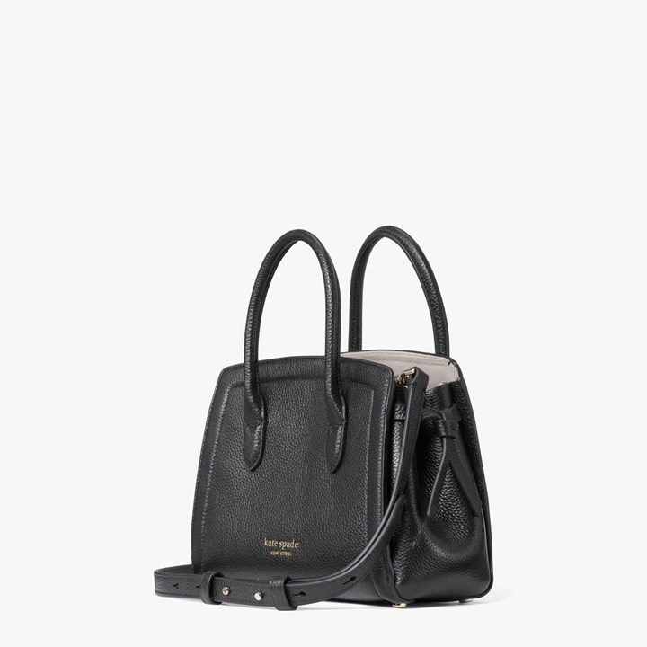 Black Kate Spade Knott Mini Satchel Bags | 834-IZGLRF