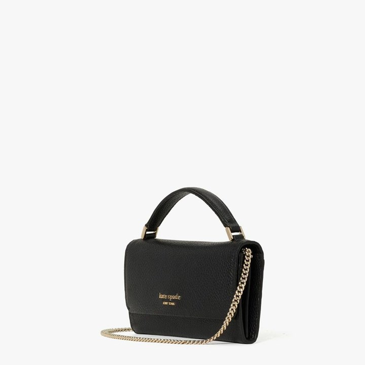 Black Kate Spade Roulette Crossbody Bags | 389-SVCKFP