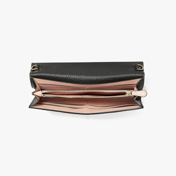 Black Kate Spade Roulette Crossbody Bags | 389-SVCKFP