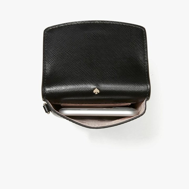 Black Kate Spade Spencer North South Phone Crossbody Bags | 289-NEBRID