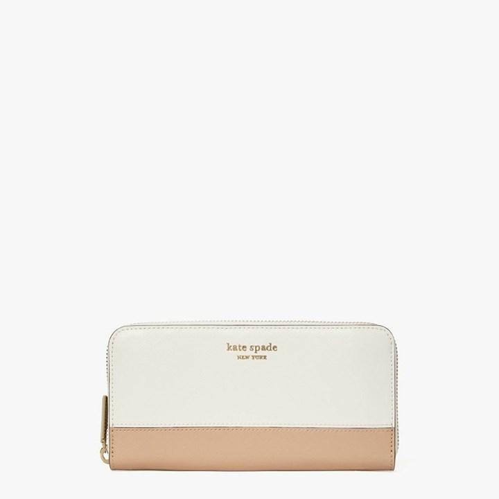 Black Kate Spade Spencer Zip-Around Continental Wallets | 418-VIFZXH