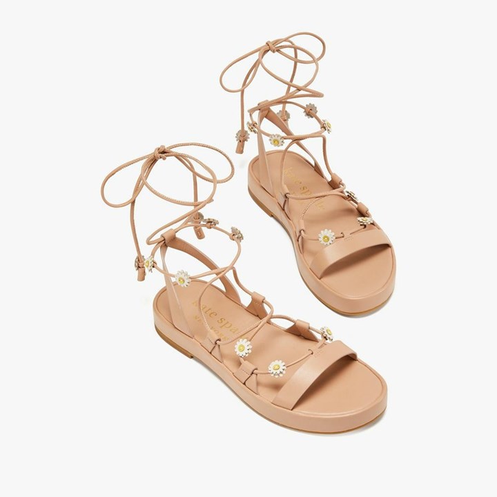 Black Kate Spade Sprinkles Strappy Sandals | 713-VCWZYJ