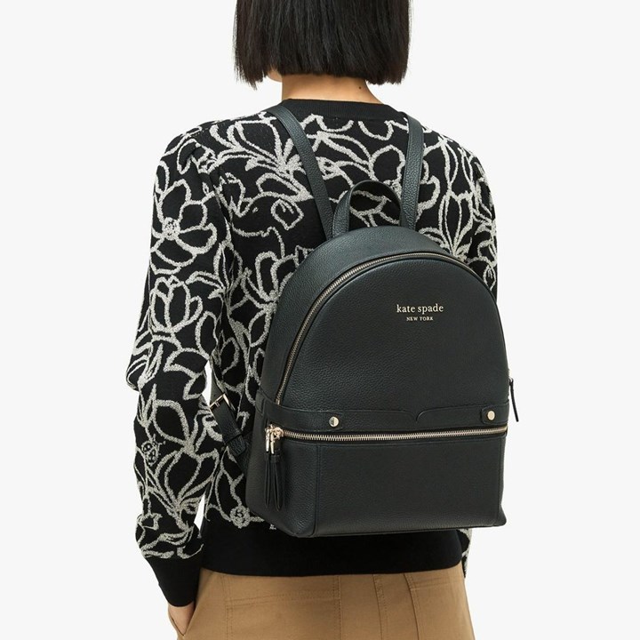 Black Kate Spade The Day Pack Medium Backpack | 124-JARZCF