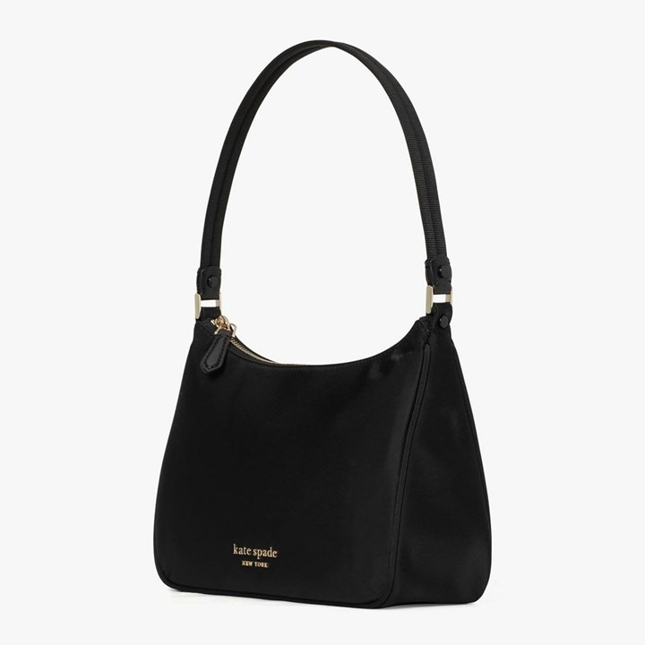 Black Kate Spade The Little Better Sam Nylon Small Shoulder Bags | 742-CGTUVM