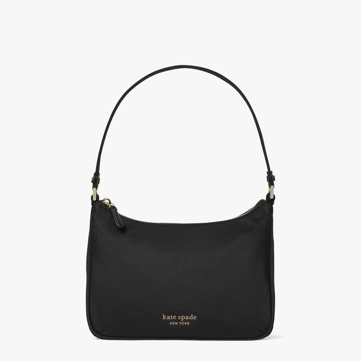 Black Kate Spade The Little Better Sam Nylon Small Shoulder Bags | 742-CGTUVM