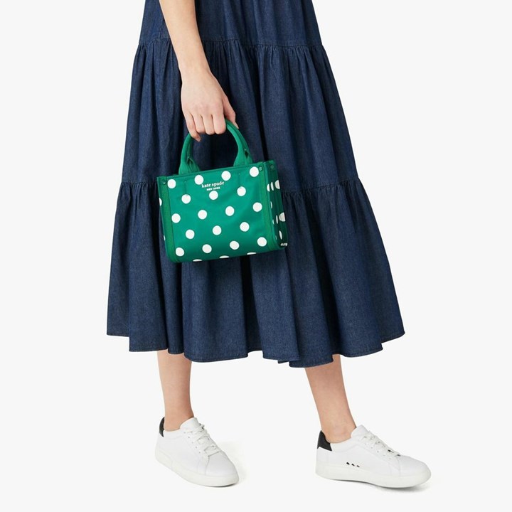 Black Kate Spade The Little Better Sam Sunshine Dot Mini Tote Bags | 261-XZUIWH