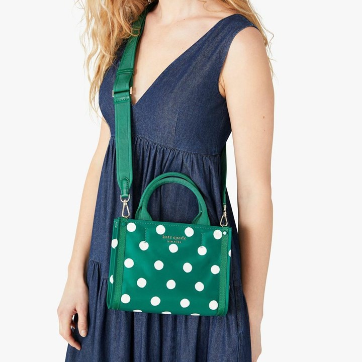 Black Kate Spade The Little Better Sam Sunshine Dot Mini Tote Bags | 261-XZUIWH