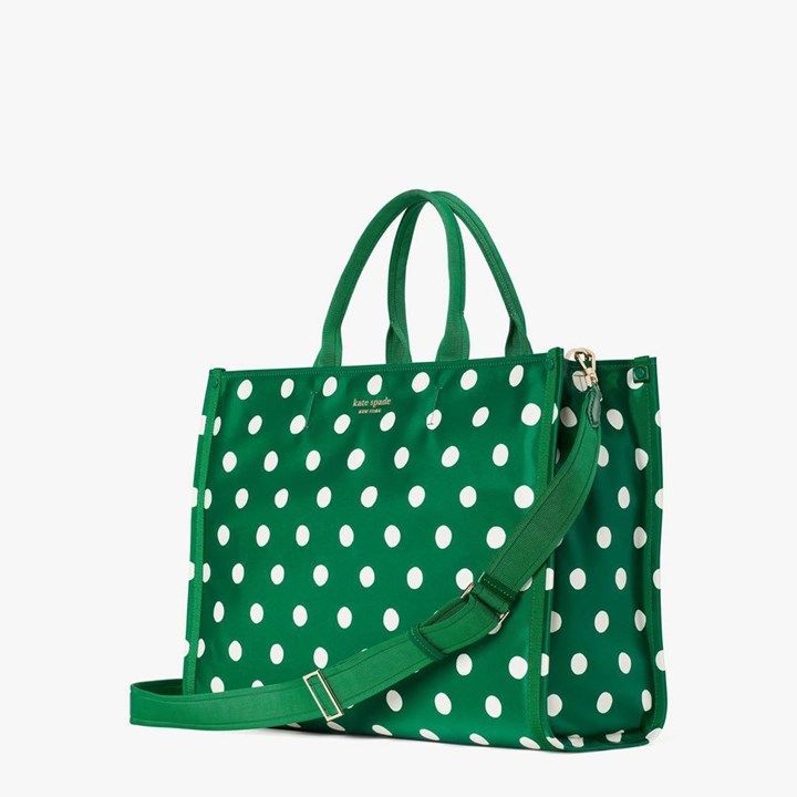 Black Kate Spade The Little Better Sam Sunshine Dot Large Tote Bags | 134-YNVPQR