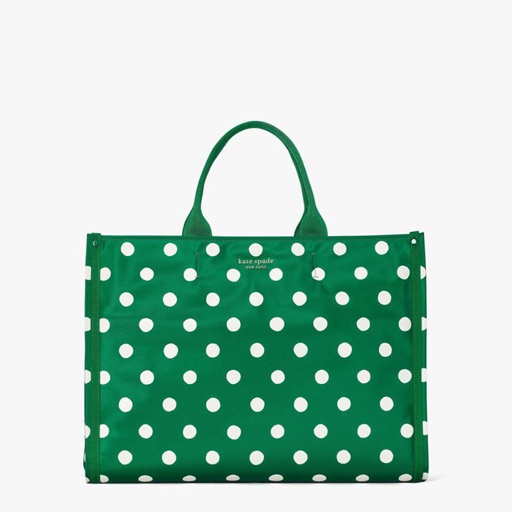 Black Kate Spade The Little Better Sam Sunshine Dot Large Tote Bags | 134-YNVPQR