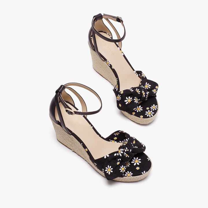 Black Kate Spade Tianna Sandals | 471-EUOAHL