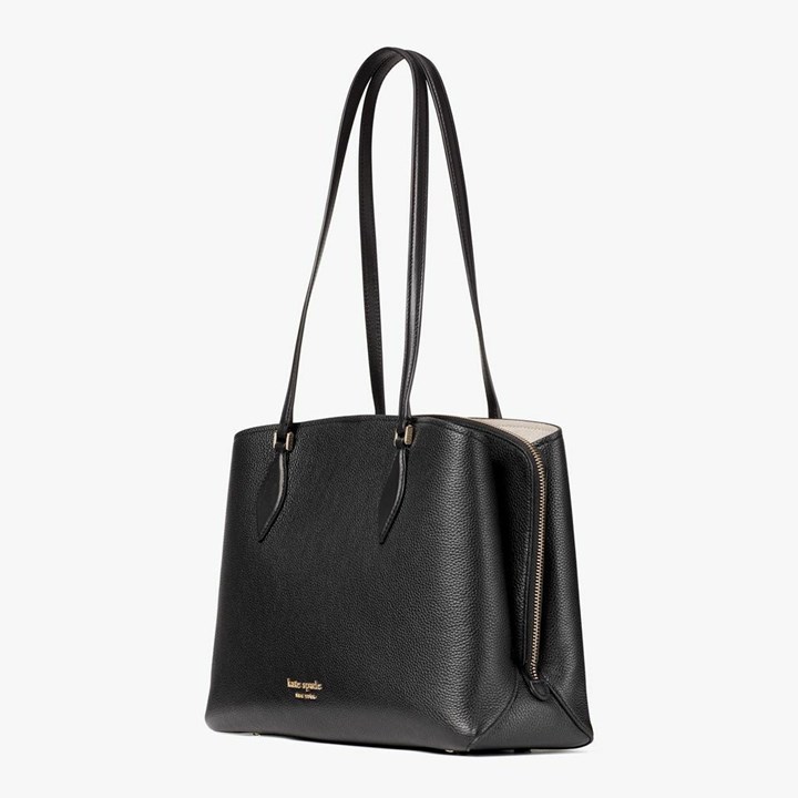 Black Kate Spade Zeezee Large Work Tote Bags | 124-YMENRO